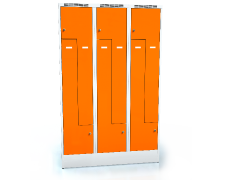 Cloakroom locker Z-shaped doors ALDUR 1 1920 x 1200 x 500
